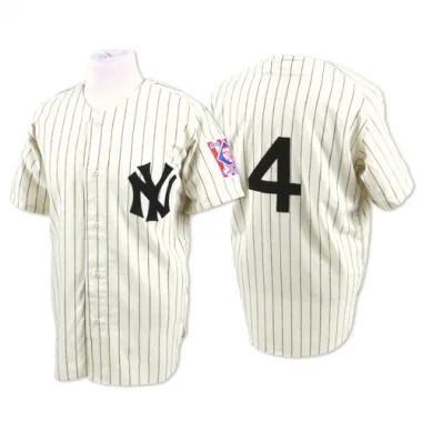 Lou Gehrig Men's Authentic New York Yankees White Throwback Jersey