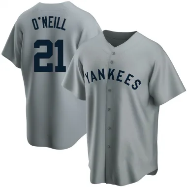 Paul O'Neill Men's Replica New York Yankees Gray Road Cooperstown Collection Jersey