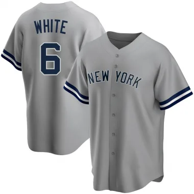 Roy White Men's Replica New York Yankees Gray Road Name Jersey