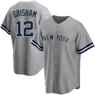 Trent Grisham Men's Replica New York Yankees Gray Road Name Jersey